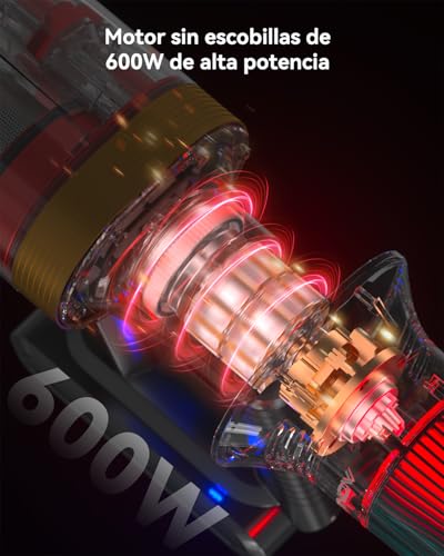 aonus A9 MAX Aspiradora sin Cable 48KPa 600W 70Min con Depósito 1.8L y Doble Filtro Mejorado