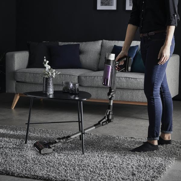 Rowenta Xforce Flex 9.60 Aspirador Escoba 200W con Tubo Flex, LED y Pantalla Smart Control