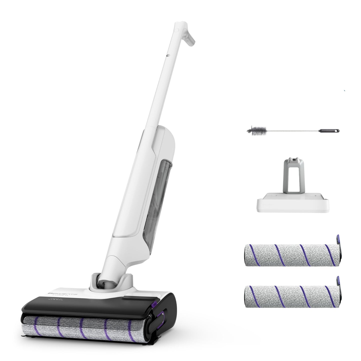 Rowenta X-Clean 10 Fregona Eléctrica Sin Cable, Wet & Dry, Autolimpieza, Secado, GZ7540WO