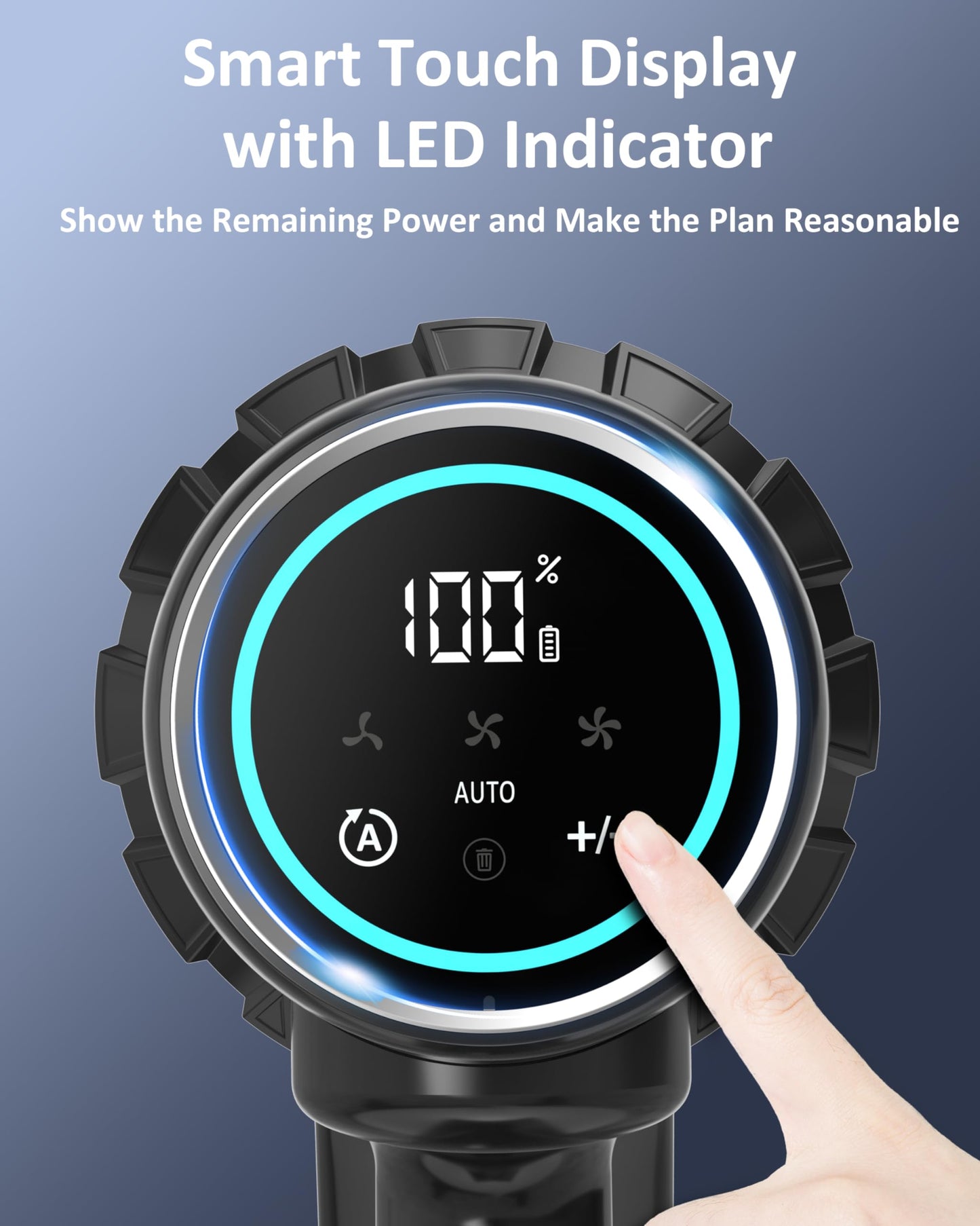 PRETTYCARE Aspiradora sin Cable 45KPa 530W 60Min con Modo Automático para Suelos y Mascotas