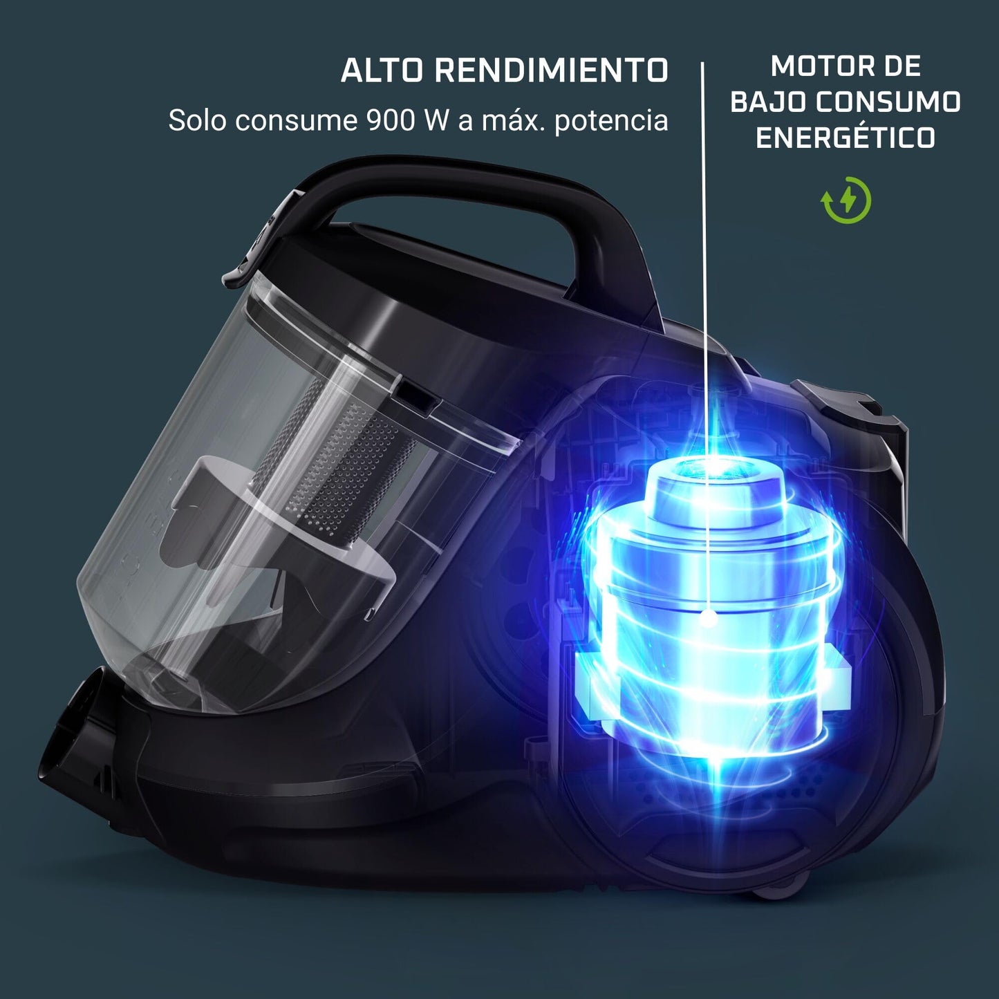 Rowenta Swift Power RO2981 Aspiradora sin Bolsa Ciclónica 1.5L con Cepillo Parquet y Boquilla 2 en 1