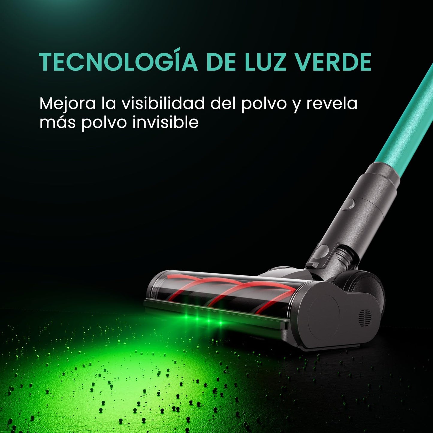 SmartAI V5 Aspiradora sin Cable 50Kpa 600W 70Min, Modo Auto, Antienredos para Suelos y Mascotas