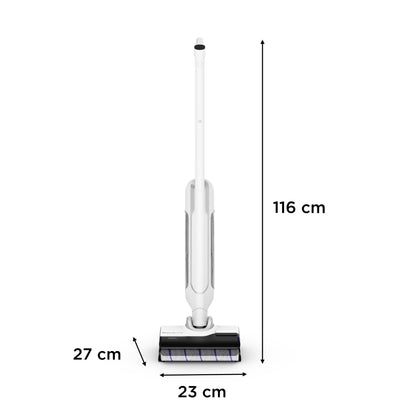 Rowenta X-Clean 10 Fregona Eléctrica Sin Cable, Wet & Dry, Autolimpieza, Secado, GZ7540WO