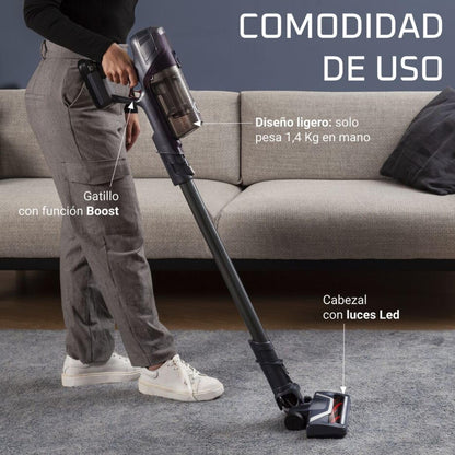 Rowenta XPert 6.60 Aspiradora Escoba sin Cable 3 en 1 con Batería de Litio y Gatillo Boost Lila