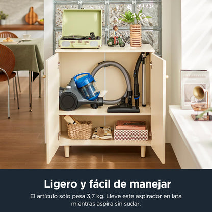 Eureka WhirlWind Aspiradora con Cable sin Bolsa, Ligera para Suelo Duro, Alfombra y Mascotas