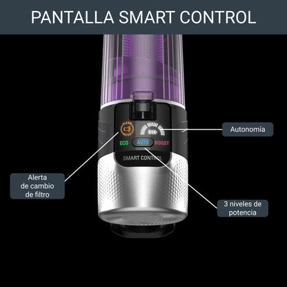 Rowenta Xforce Flex 9.60 Aspirador Escoba 200W con Tubo Flex, LED y Pantalla Smart Control
