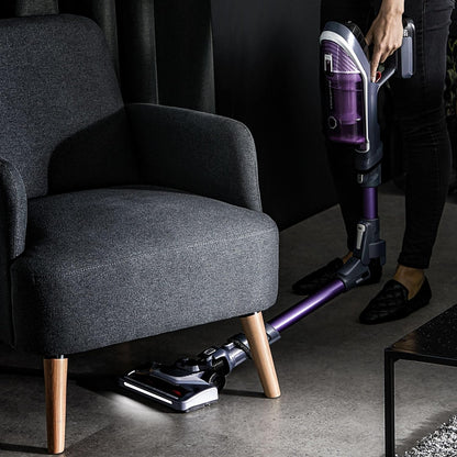 Rowenta XForce Flex 8.60 Escoba sin Cable, 22V Batería Extraíble, Tubo Flexible y LED, 35Min
