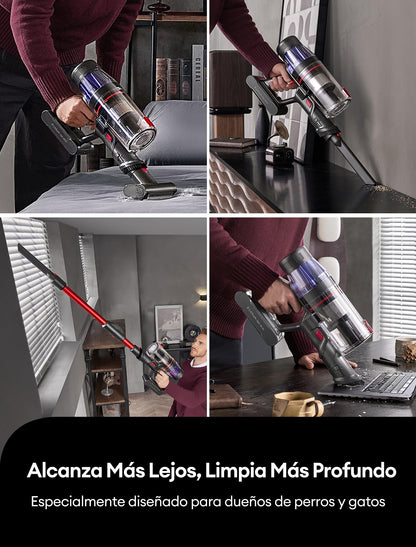 Ultenic U16 Flex Aspiradora sin Cable 50KPa 550W 60Min con Tubo Flexible y Cepillo Antienredos
